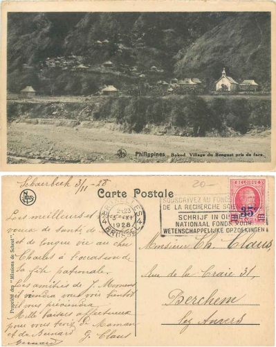 Bokod Philipinen Village du Benguet pris de face o 3.9.1928