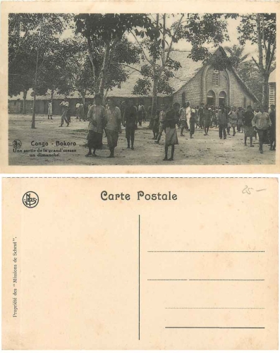 Bokoro Belgian Congo Sunday Mass *ca. 1930