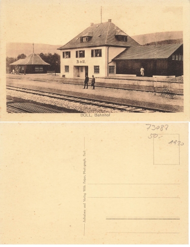 73087 Boll Goppingen Bahnhof * ca. 1920