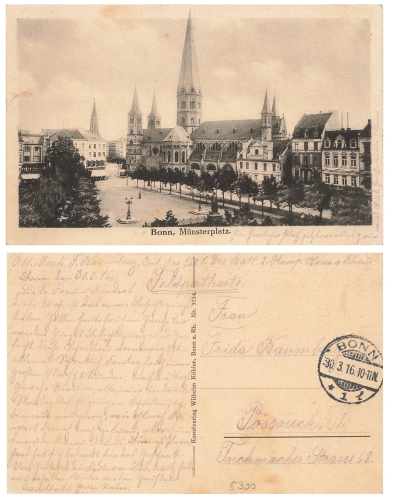 Bonn Muensterplatz o 30.3.1916