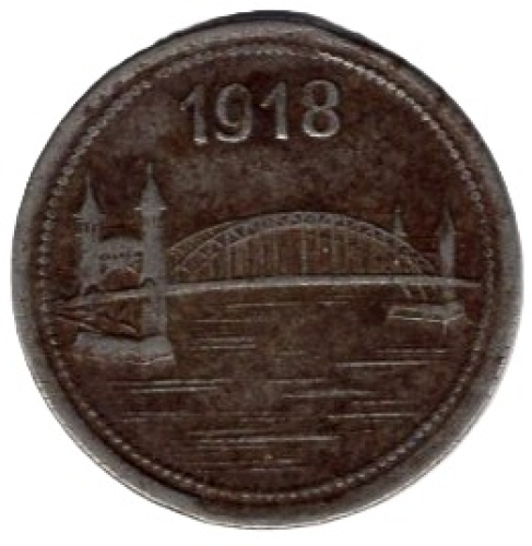 Bonn-Sieg district emergency money 10 pfennigs 1918 emergency coin