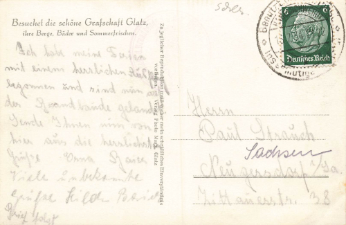 Brandbaude bei Habelschwerdt Schlesien Bystrzyca Klodzka Jagodna o 1934