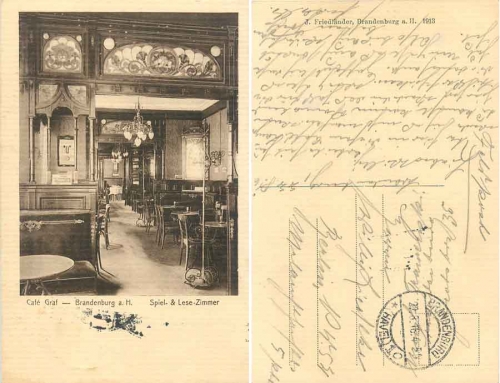 Brandenburg Cafe Graf o 22.8.1916