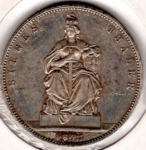 Brandenburg-Prussia 1871 Victory Thaler A Wilhelm I