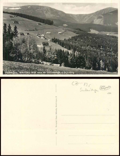 Braunberg Riesengebirge Schneekoppe und Brunnberg *ca. 1930