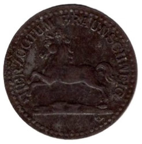 Braunschweig emergency war money 10 pfennigs 1918