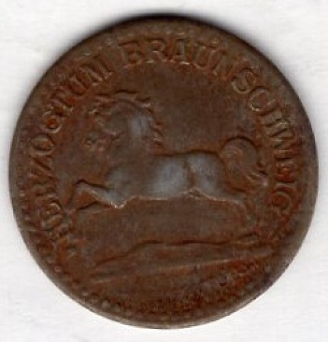 Braunschweig emergency war money 10 pfennigs 1920
