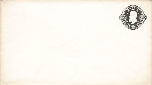 Brazil Duzentos rice postal stationery envelope around 1890 *
