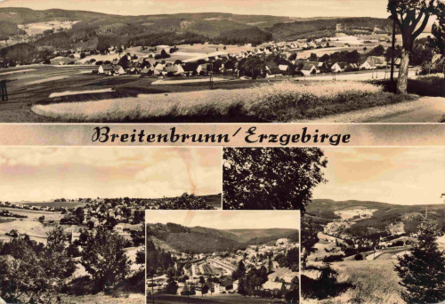 Breitenbrunn Erzgebirge Mehrbildkarte o 1968