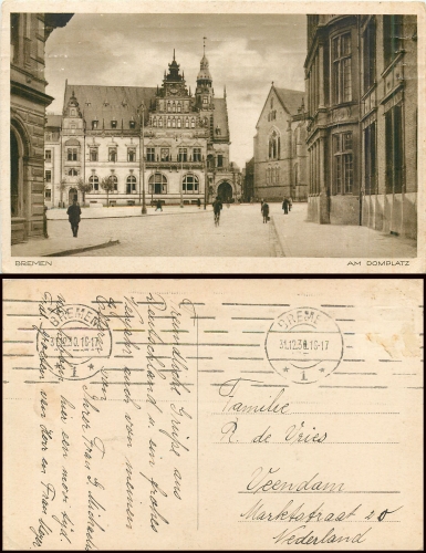 Bremen Domplatz o 31.12.1930