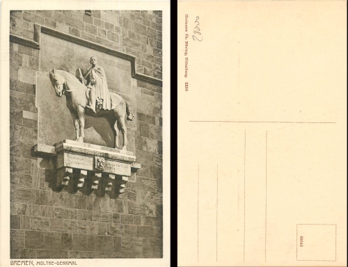 Bremen Moltke Monument * around 1930