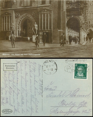 Bremen Rathausportal o 18.11.1927