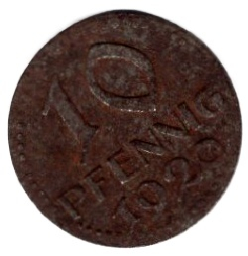 Bremen City Emergency Money 10 Pfennig 1920 Emergency Coin