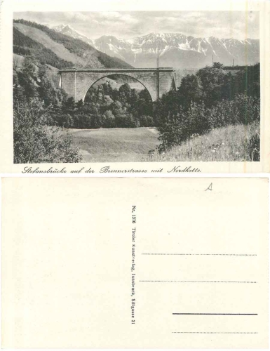 Stefansbrücke auf der Brennerstrasse * ca. 1930