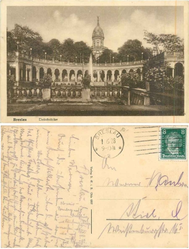 Breslau Liebichshoehe Silesia o 1.6.1928