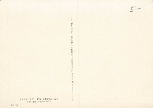 Breslau Universität Schlesien Wrocław * um 1940