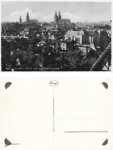 Breslau Schlesien von der Liebichshoehe Wroclaw * um 1930