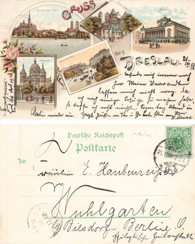 Wroclaw Silesia Litho Synagogue  o 1898