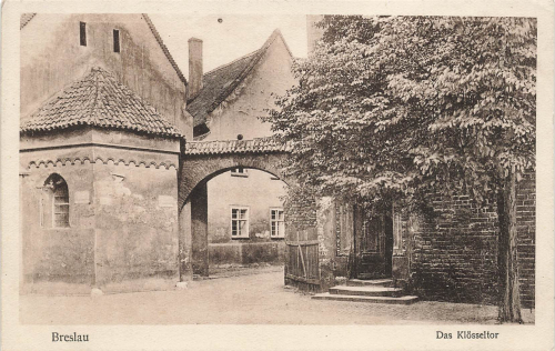 Breslau das Klosseltor Schlesien Wrocław o 1926