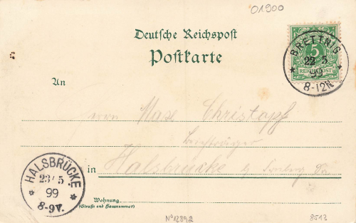 01900 Bretnig Lausitz Litho o 1899