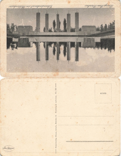 Brieg Schlesien Ehrendenkmal im Heldenhain Brzeg * um 1940