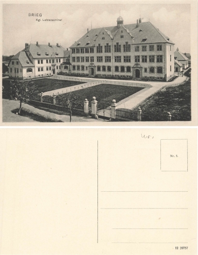Brieg Schlesien Lehrerseminar Brzeg * um 1910