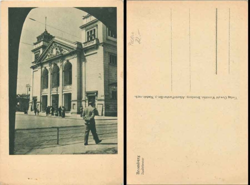 Bromberg Bydgoszcz City Theater * around 1920