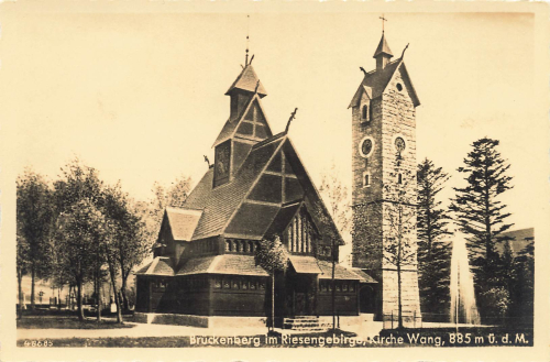 Brueckenberg Riesengebirge Church Wang Bierutowice * around 1942
