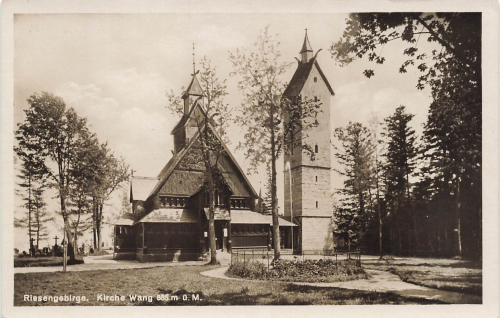 Brueckenberg Riesengebirge Kirche Wang Schlesien Bierutowice * um 1930