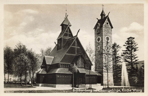 Brueckenberg Riesengebirge Kirche Wang Schlesien Bierutowice * um 1930