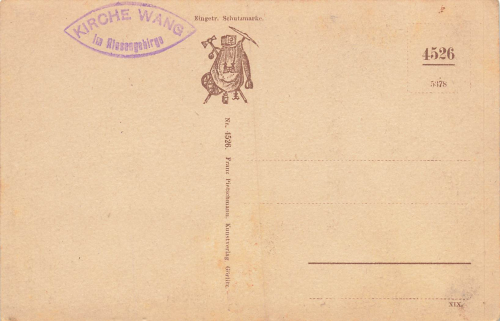 Brueckenberg Riesengebirge Kirche Wang Schlesien Bierutowice * um 1920