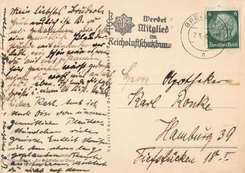 Brueckenberg Riesengebirge Church Wang Bierutowice o 1940