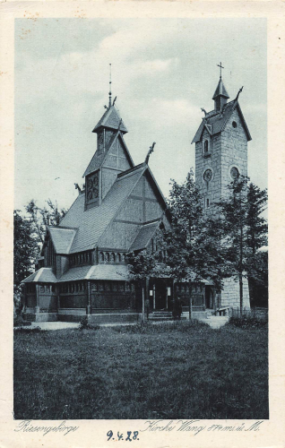 Brückenberg Riesengebirge Kirche Wang Schlesien Bierutowice * 1928