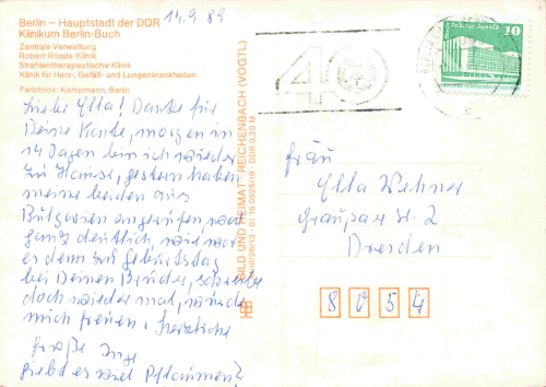 Buch Berlin Mehrbildkarte o 1989