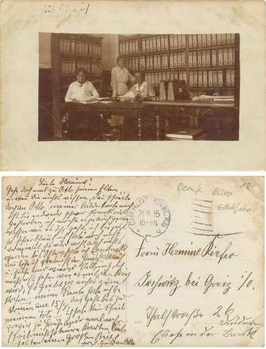 Accounting Office Echtfoto Berlin o 21.8.1916