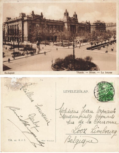 Budapest Stock Exchange o 22.8.36