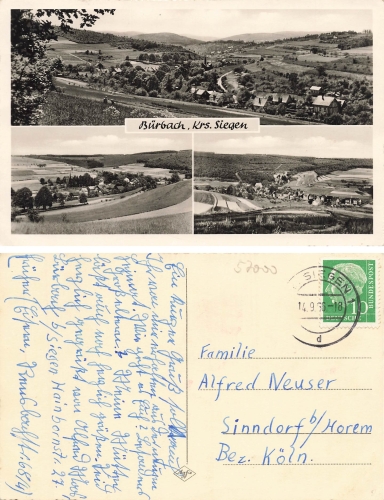 Buerbach Siegen Westfalen o14.9.1956