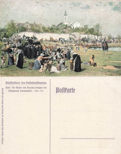 Bunzlau Silesia artist card of the Folk Art Association Carl Marr Boleslawiec * around 1935