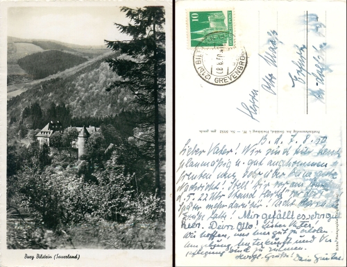 57368 Burg Bilstein Lennestadt o 8.8.1950