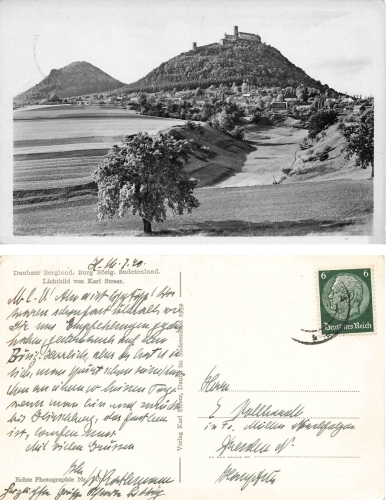 Burg Bösig Daubaer Bergland Sudetenland o 16.7.1940