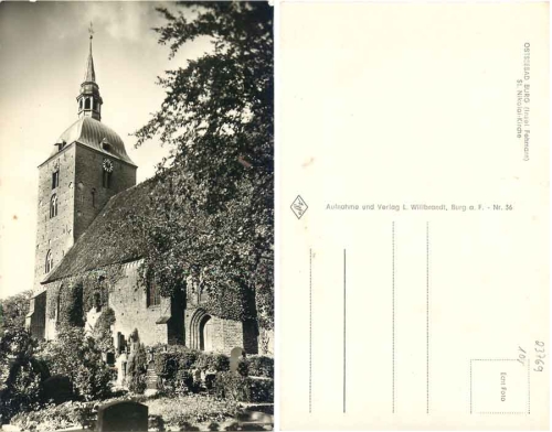 23769 Burg Insel Fehmarn St. Nikolai-Kirche * ca. 1950