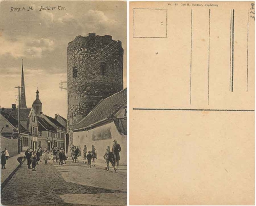39288 Burg bei Magdeburg Berliner Tor *ca. 1920