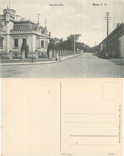 39288 Burg bei Magdeburg Berlinerstrasse  *ca. 1915