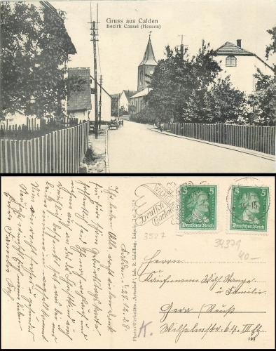Calden Bezirk Kassel o 27.12.1928