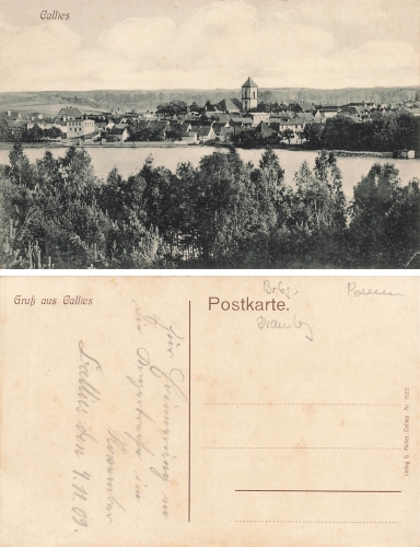 Callies Pommern Kalisz Pomorski gebraucht 1909