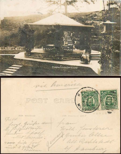 Camp John Hay Baguio, Philippines - USA real photo map o 6.11.1914