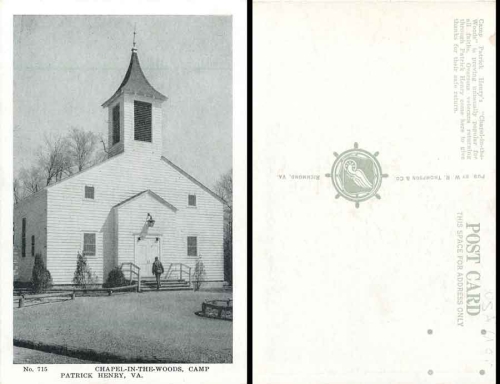 Camp Patrick Henry VA, Chapel-In-The-Woods *ca. 1940