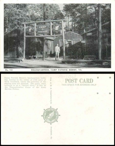 Campt Patrick Henry Virginia Headquarters *ca. 1940