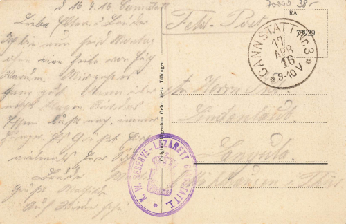Cannstatt Konigstrasse o 1916