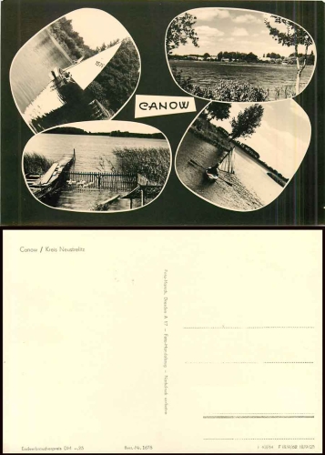 Canow Mecklenburg Mehrbildkarte *1962